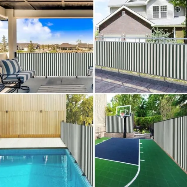 Best HDPE afskærmning 1,5x25 m - Slidstærk privatlivsskærm | Farve: Grøn og hvid | 150 g/m² Haveduge