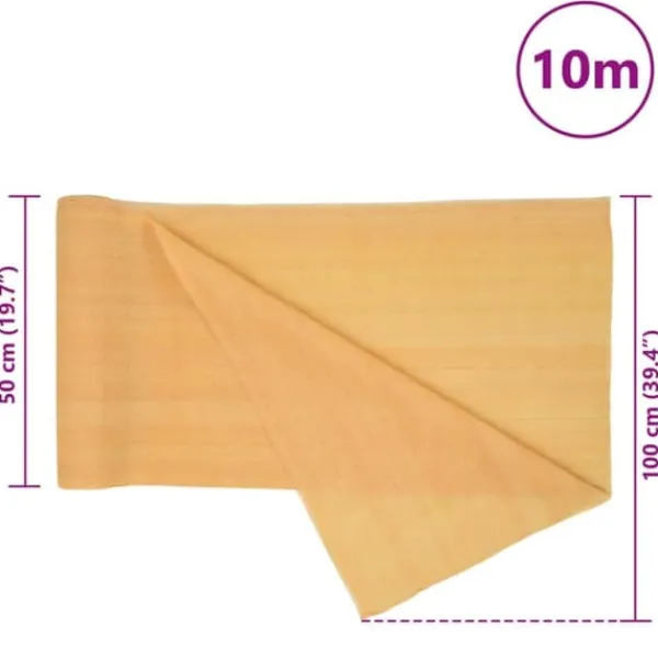 Discount HDPE Afskærmning 1x10 m - Sol- og Privatlivsskærm | Farve: Sand | 195 g/m² Haveduge