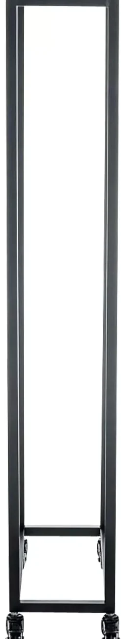 Discount Hetta Black Metal Firewood Rack with Wheels - 25x40x150 cm Tilbehør Til Brændeovne & Pejse