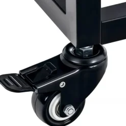 New Hilta Metal Firewood Rack - Black, 25x60x100 cm, on Wheels with Lock Tilbehør Til Brændeovne & Pejse