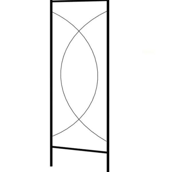 Buer, Spalier, Lysthuse Uden Tag^Høj kvalitet havebue til klatreplanter - Jern | Farve: Sort | Størrelse: 150x34x240 cm