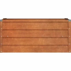 Højbed i cortenstål - Holdbart og rustfarvet | Størrelse: 100x40x45 cm Krukker & Plantebeholdere