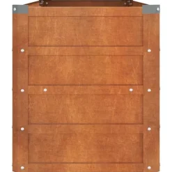 Højbed i cortenstål - Holdbart og rustfarvet | Størrelse: 100x40x45 cm Krukker & Plantebeholdere