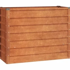 New Højbed i cortenstål - Holdbart og dekorativt | Størrelse: 100x40x77 cm | Farve: Rustfarvet Plantningsbænke