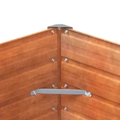 New Højbed i cortenstål - Holdbart og dekorativt | Størrelse: 100x40x77 cm | Farve: Rustfarvet Plantningsbænke