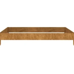 Online Højbed i cortenstål - Holdbart og dekorativt | Størrelse: 100x100x18,5 cm Plantningsbænke
