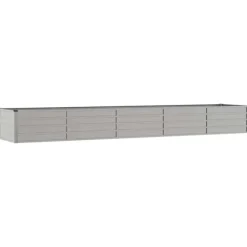 Outlet Højbed i cortenstål - Holdbart og rustfarvet design | Størrelse: 400x80x45 cm Plantningsbænke