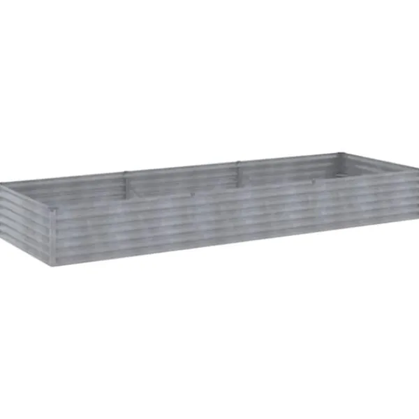 Højbed i cortenstål - Holdbart havebed | Størrelse: 291x100x36 cm | Farve: Brun Plantningsbænke