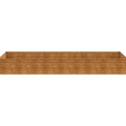 Højbed i cortenstål - Holdbart havebed | Størrelse: 291x100x36 cm | Farve: Brun Plantningsbænke