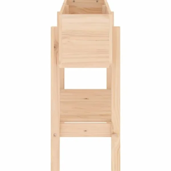Plantningsbænke^Højbed i massivt fyrretræ - Plantekasse til have og terrasse | Størrelse: 101x30x69 cm