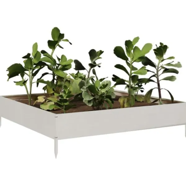Online Højbed i rustfrit stål - Perfekt til planter & blomster | Størrelse: 100x100x26 cm Krukker & Plantebeholdere