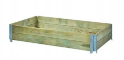 Plantningsbænke^Højbed i træ 120x80x20