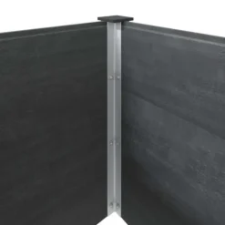 Plantningsbænke^Højbed i WPC - Holdbart og moderne plantebed | Størrelse: 200x100x91 cm | Farve: Grå