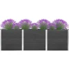 Krukker & Plantebeholdere^Højbed i WPC - Holdbart plantebed | Farve: Grå | Størrelse: 300x100x91 cm