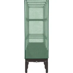 Drivhus^Højbed med drivhusovertræk - Rattan-look | Størrelse: 160x40x140 cm