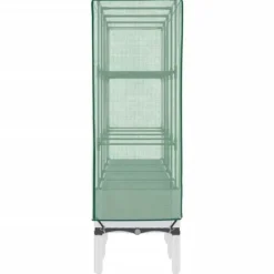 Discount Højbed med drivhusovertræk - Rattan-look | Størrelse: 160x40x140 cm Plantestativer
