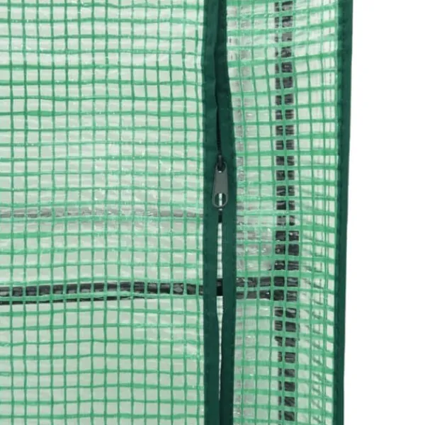 Drivhus^Højbed med drivhusovertræk i rattan-look - Plads til planter | Størrelse: 160x40x138 cm