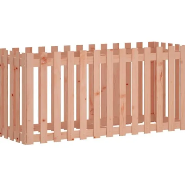 Plantningsbænke^Højbed med stakitdesign - Massivt douglasgran | Størrelse: 150x50x70 cm