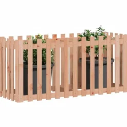 Plantningsbænke^Højbed med stakitdesign - Massivt douglasgran | Størrelse: 150x50x70 cm