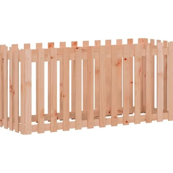 Plantningsbænke^Højbed med stakitdesign - Massivt douglasgran | Størrelse: 150x50x70 cm