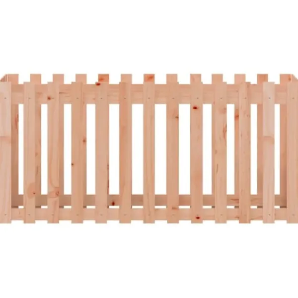 Plantningsbænke^Højbed med stakitdesign - Massivt douglasgran | Størrelse: 150x50x70 cm