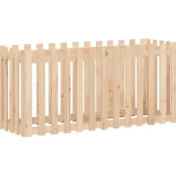 Online Højbed med stakitdesign i massivt fyrretræ | Størrelse: 150x50x70 cm Plantningsbænke
