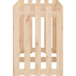 Online Højbed med stakitdesign i massivt fyrretræ | Størrelse: 150x50x70 cm Plantningsbænke