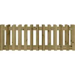 Plantningsbænke^Højbed med stakitdesign 150x50x50 cm - Imprægneret fyrretræ | Størrelse: 150x50x50 cm