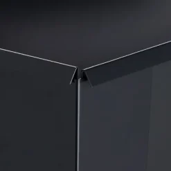 Plantningsbænke^Højbed plantekasse, metal, 83x99x26 cm, sort