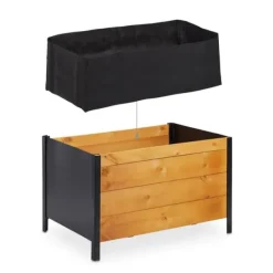 Hot Højbed, Træ, 78x51x48 cm, Natur Plantningsbænke