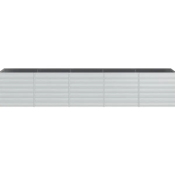 Krukker & Plantebeholdere^Højbed 400x80x77 cm galvaniseret stål sølvfarvet - Højbed - Højbede - Home & Living
