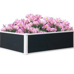 Best Højbedsplantekasse, 100x80x30 cm, Grå, Plastik Plantningsbænke