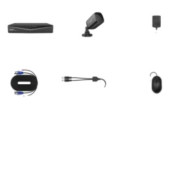 Sikkerhedsmonitorer & Videokameraer^Hjem Sikkerhedskamera System, 1080N DVR, Natvision, Ingen, Med 2PCS kamera