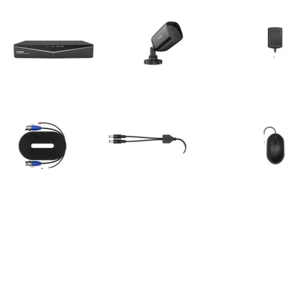 Sikkerhedsmonitorer & Videokameraer^Hjem Sikkerhedskamera System, 1080N DVR, Natvision, Ingen, Med 2PCS kamera