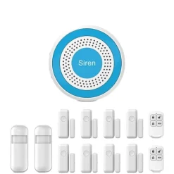 Clearance Hjemmealarmsystem, Trådløs opsætning, Smart app kontrol,A519W-H Hjemmealarmsystemer