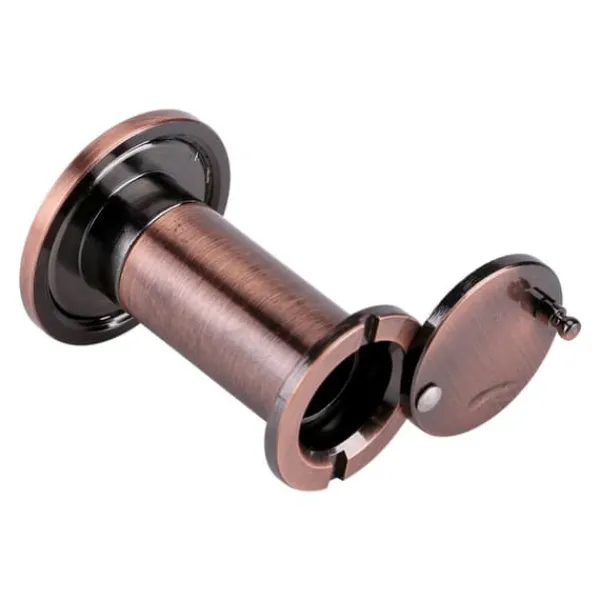 Hjemmesikkerhed Optisk Glas Vidvinkel Dørkikkert Dørkikkert (Rød Bronze) Sikkerhedsmonitorer & Videokameraer