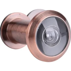 Hjemmesikkerhed Optisk Glas Vidvinkel Dørkikkert Dørkikkert (Rød Bronze) Sikkerhedsmonitorer & Videokameraer