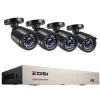 Online Hjemmesikkerhedssystem, H265+ DVR, Natvision, Ingen Sikkerhedsmonitorer & Videokameraer