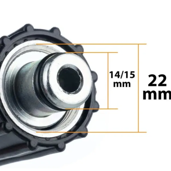 Havemaskiner^Højtryksslange 5m Kärcher Quick Connect - M22 til højtryksrenser K2 K3 K4 K5 K6 K7