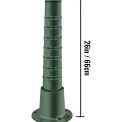 Springvand & Damme^Håndvandpumpe Stander, 22,86x22,86x66 cm, Grøn, Støbejern