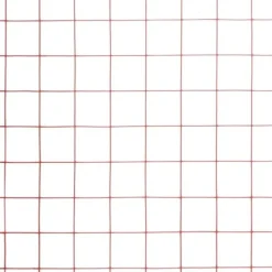 Til Fugle & Småvildt^Hønsenet i stål med PVC-belægning - Fleksibelt trådnet til volierer og hegn | Størrelse: 25 x 0,5 m | Farve: Rød