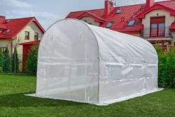 Clearance Holdbart 10m² Hobby Drivhus med UV-4 Filter & Ventilationsvinduer for Optimal Plantevækst Drivhus