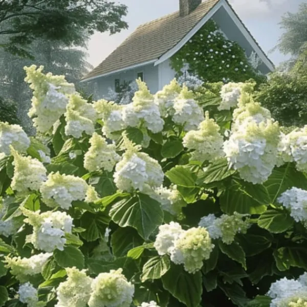 Krukkeplanter Indendørs^Hortensia - Hydrangea paniculata 'Ice Crystal' - Højde 25-40cm - ⌀19cm