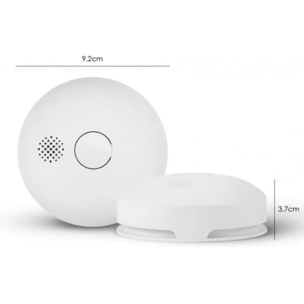 New Housegard Luma trådløs røgdetektor, 2-pak Brandalarm