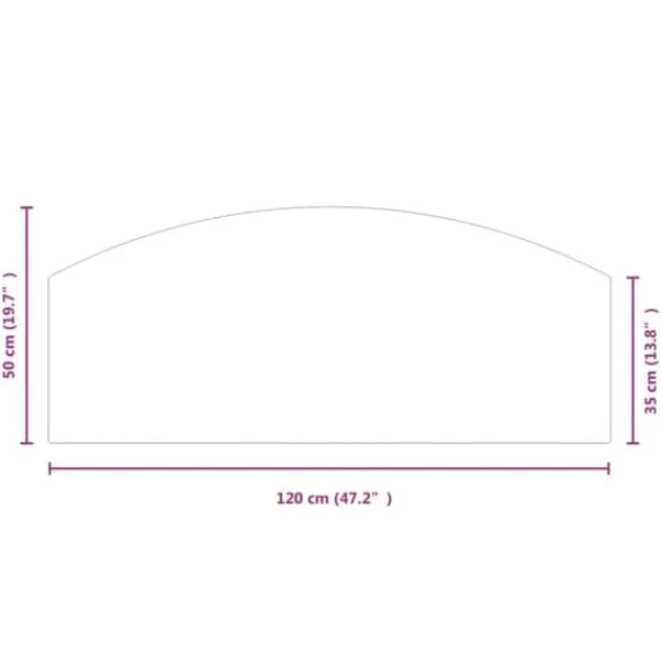 New Hærdet glasplade til pejs - Gulvdæksel | Størrelse: 120x50 cm Tilbehør Til Brændeovne & Pejse