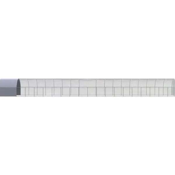 Drivhus^Huse & bure til små dyr - Living hønsehus 3x20x2 m galvaniseret stål
