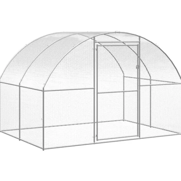Drivhus^Huse & bure til små dyr - Living hønsehus 3x20x2 m galvaniseret stål