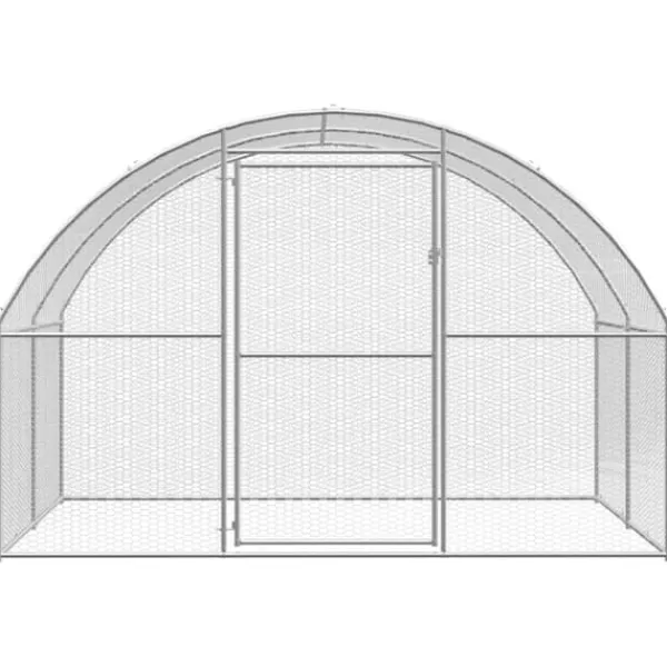 Drivhus^Huse & bure til små dyr - Living hønsehus 3x20x2 m galvaniseret stål