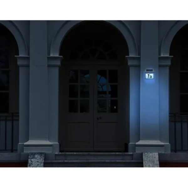 Adresseskilte & Husnumre^Husnummer med Solar Led Belysning
