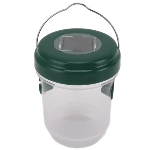 Sale Hvepsefanger LED Solar Powered Vandtætte Hornet fælder til Hvepse Frugt Flue Haveterrasse Farmland Green Skadedyrsfælder